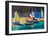 Salcombe Smalls Cove Dinghies-Jennifer Wright-Framed Giclee Print