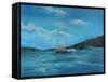 Salcombe Yachts, Perfect Day-Jennifer Wright-Framed Stretched Canvas