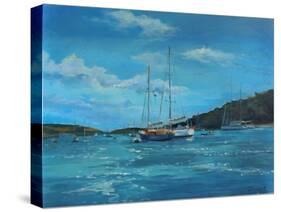 Salcombe Yachts, Perfect Day-Jennifer Wright-Stretched Canvas