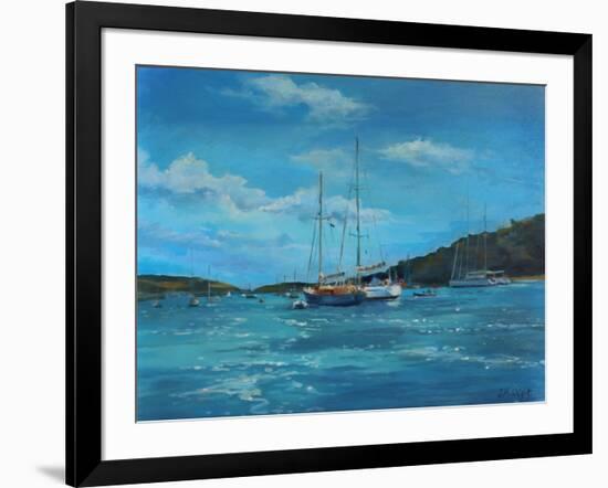 Salcombe Yachts, Perfect Day-Jennifer Wright-Framed Giclee Print