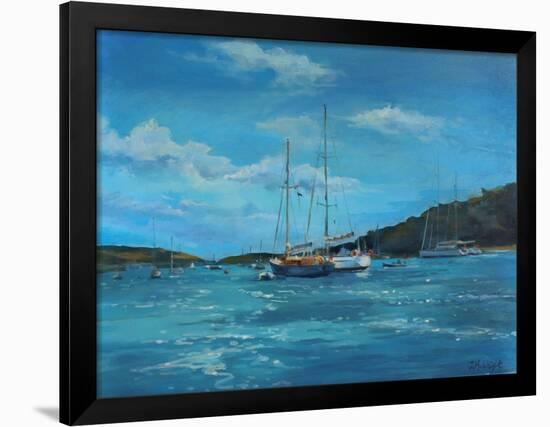 Salcombe Yachts, Perfect Day-Jennifer Wright-Framed Giclee Print