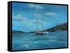 Salcombe Yachts, Perfect Day-Jennifer Wright-Framed Stretched Canvas