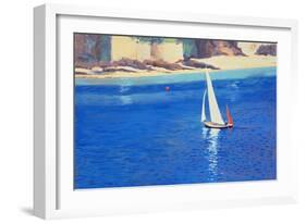 Salcombe - Yawl near Millbay, 1999-Jennifer Wright-Framed Giclee Print