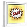 Sale Label in Pop Art Style-PiXXart-Framed Art Print