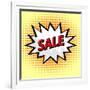 Sale Label in Pop Art Style-PiXXart-Framed Art Print