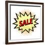 Sale Label in Pop Art Style-PiXXart-Framed Art Print