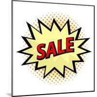 Sale Label in Pop Art Style-PiXXart-Mounted Art Print