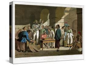 Sale of English Goods, Canton, 1858-Charles Wirgman-Stretched Canvas