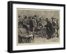 Sale of the Gillott Collection, Viewing the Violins-null-Framed Giclee Print