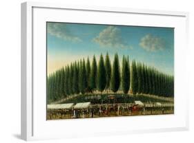 Salem Common on Training Day, 1808-George Ropes-Framed Giclee Print