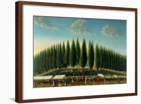 Salem Common on Training Day, 1808-George Ropes-Framed Giclee Print