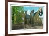 Salem, MA - Exterior View of the House of Seven Gables No. 2, built in 1668-Lantern Press-Framed Art Print