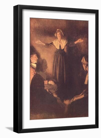 Salem Magistrates Examine of Rebecca Nurse, During Salem Witch Trials, 1692-null-Framed Art Print