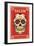 Salem, Massachusetts - Day of the Dead - Sugar Skull and Flower Pattern-Lantern Press-Framed Art Print