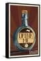 Salem, Massachusetts - Drink Me Bottle-Lantern Press-Framed Stretched Canvas