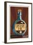Salem, Massachusetts - Drink Me Bottle-Lantern Press-Framed Art Print