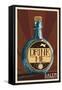 Salem, Massachusetts - Drink Me Bottle-Lantern Press-Framed Stretched Canvas