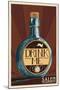 Salem, Massachusetts - Drink Me Bottle-Lantern Press-Mounted Art Print