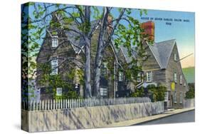 Salem, Massachusetts, Exterior View of the House of Seven Gables-Lantern Press-Stretched Canvas
