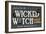 Salem, Massachusetts - Look Out for the Wicked Witch-Lantern Press-Framed Art Print