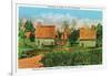 Salem, Massachusetts - Pioneers' Village Scene in Forest River Park No. 2-Lantern Press-Framed Art Print