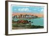 Salem, Massachusetts - Salem Willows View of Juniper Point and Salem Neck-Lantern Press-Framed Art Print