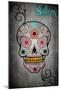 Salem, Massachusetts - Sugar Skull-Lantern Press-Mounted Art Print