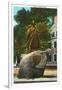 Salem, Massachusetts - View of the Roger Conant Statue-Lantern Press-Framed Art Print