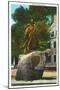 Salem, Massachusetts - View of the Roger Conant Statue-Lantern Press-Mounted Art Print