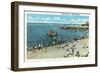 Salem, Massachusetts - View of the Salem Willows Beach-Lantern Press-Framed Art Print