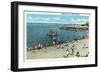 Salem, Massachusetts - View of the Salem Willows Beach-Lantern Press-Framed Art Print