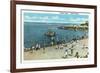 Salem, Massachusetts - View of the Salem Willows Beach-Lantern Press-Framed Art Print