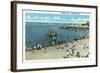 Salem, Massachusetts - View of the Salem Willows Beach-Lantern Press-Framed Art Print