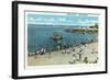 Salem, Massachusetts - View of the Salem Willows Beach-Lantern Press-Framed Art Print