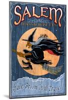 Salem, Massachusetts - Witch-null-Mounted Poster