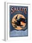 Salem, Massachusetts - Witch-Lantern Press-Framed Art Print