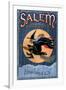 Salem, Massachusetts - Witch-Lantern Press-Framed Art Print