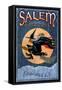 Salem, Massachusetts - Witch-Lantern Press-Framed Stretched Canvas