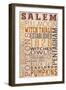 Salem, Massachusetts-Lantern Press-Framed Art Print