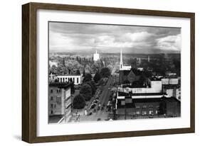 Salem, OR Town View from Air Photograph - Salem, OR-Lantern Press-Framed Art Print