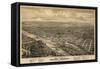 Salem Oregon 1876 Birds Eye View-Vintage Lavoie-Framed Stretched Canvas