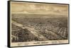 Salem Oregon 1876 Birds Eye View-Vintage Lavoie-Framed Stretched Canvas