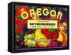 Salem, Oregon, Oregon Boysenberries Label-Lantern Press-Framed Stretched Canvas