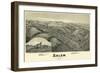 Salem, West Virginia - Panoramic Map-Lantern Press-Framed Art Print