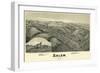 Salem, West Virginia - Panoramic Map-Lantern Press-Framed Art Print