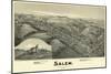 Salem, West Virginia - Panoramic Map-Lantern Press-Mounted Art Print