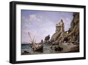 Salerno, Italy, 1849-Edward William Cooke-Framed Giclee Print