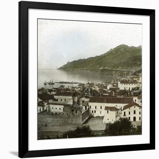 Salerno (Italy), Panorama, Circa 1860-Leon, Levy et Fils-Framed Photographic Print