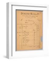 Sales Statement of Durand-Ruel Regarding Claude Monet, 1891-French-Framed Giclee Print