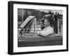 Salesman Blaine Madsen and Wife, New Immigrants to California from New York-Allan Grant-Framed Photographic Print